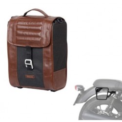 Borsa moto laterale singola SR38 Shad stile Cafè racer grigio/marrone 10 l art:X0SR38 SHAD