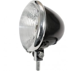 Faretto moto mont. anteriore alogeno  12V / 35W tondo  Ø 4 1/2 " con luce blu di posizione art:66...