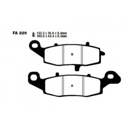 Coppia pastiglie freno FA229HH EBC sinterizzate per CFMOTO 650 '14-'15  Kawasaki ER 650 '06-'14...