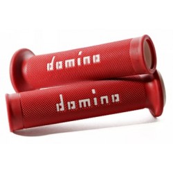 Manopole universali rosso e bianco per manubri con diametro 22 mm art: A01041C4642B7-0 DOMINO