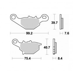 Pastiglie Freno Anteriori Braking 785SM1     per moto Suzuki RM85 BIG Wheel art:785SM1 BRAKING