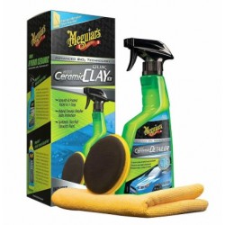 Spray Meguiar’s Kit Decontaminazione Ceramic Synthetic Clay – Perfetto per Auto e Moto, Finitura...