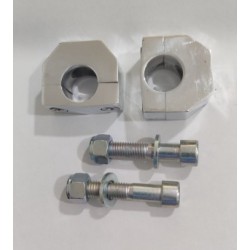 Copp. Rise bassi mod. Cubic Imco in alluminio Billet Lucidato ,per moto Custom con manubrio   Ø...