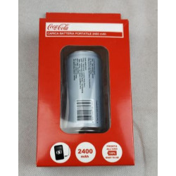 Carica batteria portatile 2400 mHh art: COKE-PWCANS-26 COCACOLA