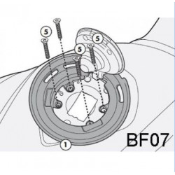 Kit attacco borsa serbatoio per sistema Tanklock per moto BMW art: BF07 GIVI