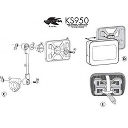 Porta smartphone e navigatore universale impermeabile da manubrio art: KS950 KAPPA