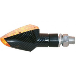Coppia frecce a led in carbonio omologate per moto e scooter art: 7089 FAR