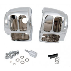 Kit porta interruttori cromo da manubrio per moto Harley Davidson art: 0616-0091 DRAG SPECIALTIES