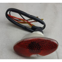 Fanalino posteriore ad incasso ovale a lampada con lente rossa per moto art: FARPOST0101 CHAFT