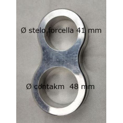 Staffa supporto contachilometri diametro 48 mm per applicazioni su forcella diametro 41 mm art:...