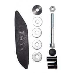 Kit per montaggio specchio destro al manubrio per Yamaha TMAX incluso copriforo con logo art:...