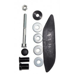 Kit per montaggio specchio sinistro al manubrio per Yamaha TMAX incluso copriforo con logo art:...