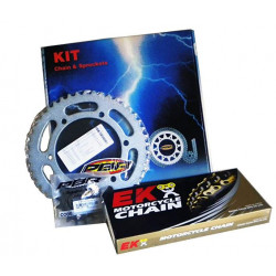 Kit trasmissione catena corona e pignone per moto Ducati Monster art: EK358 PBR