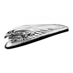 Fregio parafango anteriore a forma di aquila cromato 17 cm per moto custom art: 68-401 HIGHWAY HAWK