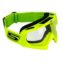 Maschera da cross giallo fluo con visiera trasparente art: GOGGLECROS25 SIFAM