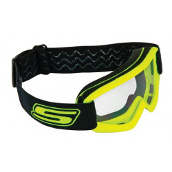 Maschera da cross giallo fluo con visiera trasparente per bambini art: GOGGLECROS31 SIFAM