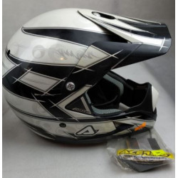 Casco da motocross Acerbis bianco e nero art: 010101 ACERBIS