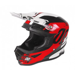 Casco motocross da bambino rosso bianco e nero art: KIDSHADOW SHOT