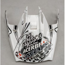 Frontino di ricambio per casco da cross Acerbis con grafica poker art: FRONT0101 ACERBIS