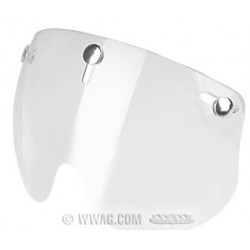 Visiera aeronautica trasparente a 3 bottoni di ricambio per casco jet art: WW92-994 W&W