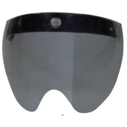 Visiera tipo aeronautico nera a 3 bottoni di ricambio per casco jet art: 0131-0090 AFX