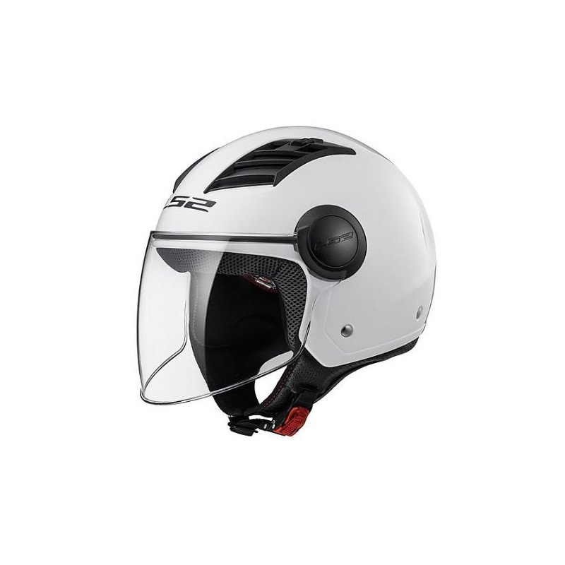 Casco moto jet bianco con visiera lunga art: OF562 AIRFLOW BIANCO LS2