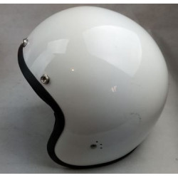 Casco moto jet bianco lucido in fibra art: WW92-654 BANDIT