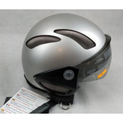 Casco moto jet grigio con visiera aeronautica e prese aria superiori art: AIR22-05 COX