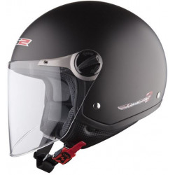 Casco moto jet nero opaco con visiera lunga art: OF560 ROCKET II LS2