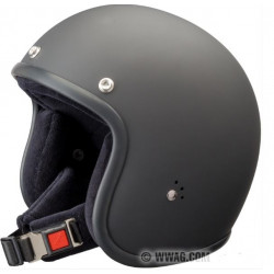 Casco moto jet nero opaco in fibra art: WW9252 BANDIT