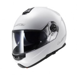 Casco moto modulare bianco con occhiale interno integrato e visiera art: FF325STROBEBIANCO LS2