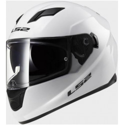 Casco moto stradale bianco con visiera e occhiale interno integrato art: FF320 STREAM LS2