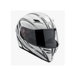 Casco moto stradale bianco e grigio art: STEALTH SV AGV