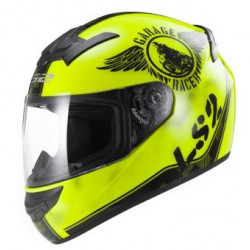 Casco moto stradale giallo fluo e nero art: FF352 ROOKIE FAN LS2