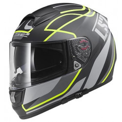 Casco moto stradale nero opaco e giallo con occhiale interno integrato art: FF397 VECTOR FT2...