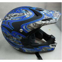 Casco motocross blu, nero e grigio  art: RC-5 PRO SKULLS AGV