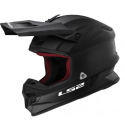 Casco motocross nero opaco art: MX456 LIGHT EVO SOLID NERO LS2