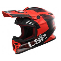Casco motocross rosso e nero art: MX456 LIGHT RALLIE LS2