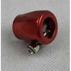 Fascetta con boccola copri fascetta in ergal rossa per serraggio tubi diametro 12 mm art: 51-130 WW