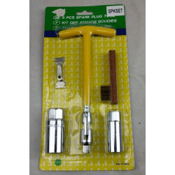 Kit chiave candela 16 mm + 21 mm con spazzolino e spessimetro art: SPKSET BIKE IT
