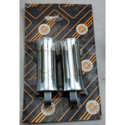 Pedane poggiapiedi cromate pilota per moto Harley Davidson art: 0260/C OMP