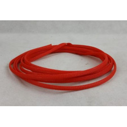 Guaina elastica in treccia di pvc rossa  diametro 6 mm per rivestimento corde freno frizione e...
