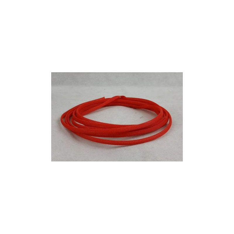 Guaina elastica in treccia di pvc rossa diametro 6 mm per rivestimento  corde freno frizione e cavi elettrici su moto art: IPER