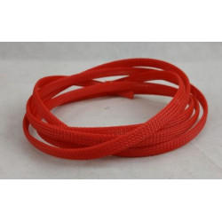 Guaina elastica in treccia di pvc rossa diametro 10 mm per rivestimento corde freno frizione e...