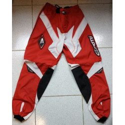 Pantaloni da cross rossi e bianchi da bambino art: 6500K.03 CEMOTO