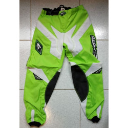 Pantaloni da cross verdi e bianchi da bambino art: 6500K.07 CEMOTO