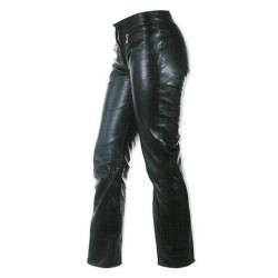 Pantaloni in pelle neri da moto da donna art: FASHION A-PRO