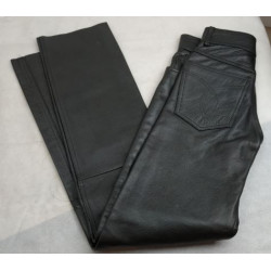 Pantaloni in pelle neri da moto da uomo art: PANTPELLE03 INVENTIONS
