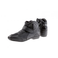 Scarpe da Moto in pelle nera impermeabile e rinforzata art:SPICY BLACK PREXPORT SCAR.MOTO