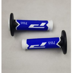 Manopole universali bianco-blu-nero per manubri da 22 mm moto cross enduro art:PA078800WBN PROGRIP